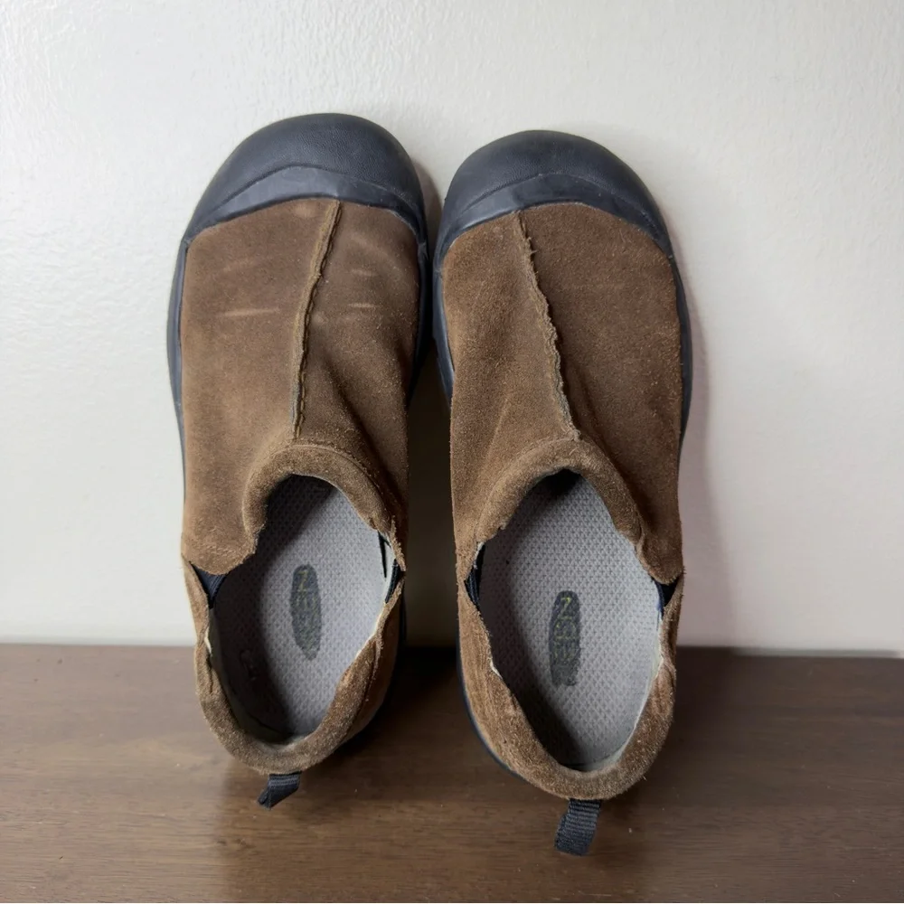 Keen Brown Suede Slip On Shoes Sz 6 Kids